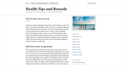 Desktop Screenshot of healthtipsandremedy.com