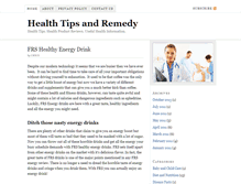 Tablet Screenshot of healthtipsandremedy.com